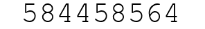 Number 584458564.