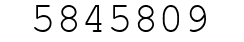 Number 5845809.