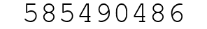 Number 585490486.