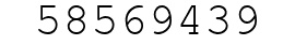 Number 58569439.