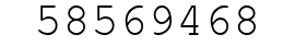 Number 58569468.