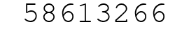 Number 58613266.