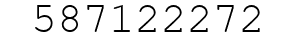 Number 587122272.
