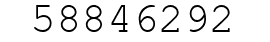 Number 58846292.