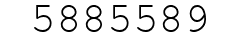 Number 5885589.