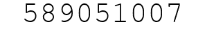 Number 589051007.