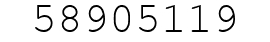 Number 58905119.