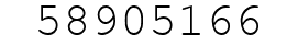 Number 58905166.