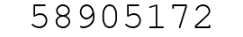 Number 58905172.