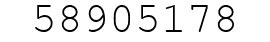 Number 58905178.