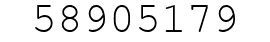 Number 58905179.