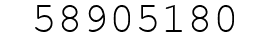 Number 58905180.