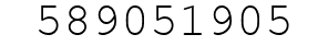 Number 589051905.