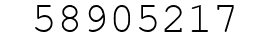 Number 58905217.