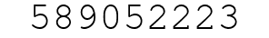 Number 589052223.