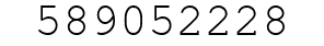 Number 589052228.