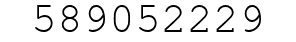 Number 589052229.