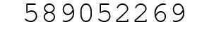 Number 589052269.