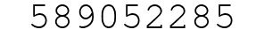 Number 589052285.