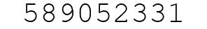 Number 589052331.