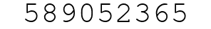 Number 589052365.