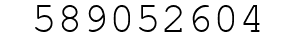 Number 589052604.