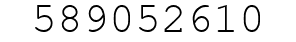 Number 589052610.