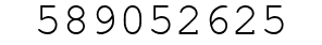 Number 589052625.