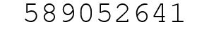 Number 589052641.