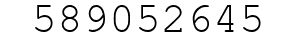 Number 589052645.