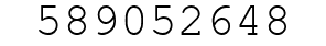 Number 589052648.