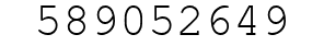 Number 589052649.