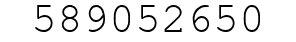 Number 589052650.