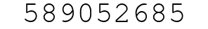 Number 589052685.