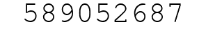 Number 589052687.