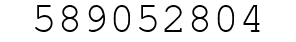 Number 589052804.