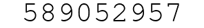 Number 589052957.