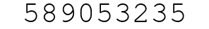 Number 589053235.