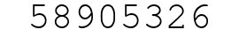 Number 58905326.