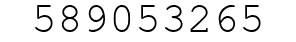Number 589053265.