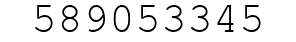 Number 589053345.