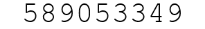 Number 589053349.