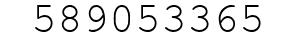 Number 589053365.