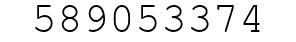 Number 589053374.