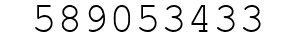 Number 589053433.