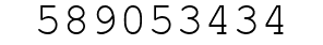 Number 589053434.