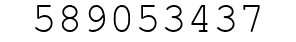 Number 589053437.