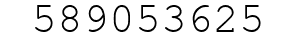 Number 589053625.