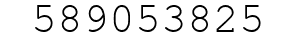 Number 589053825.