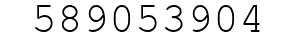 Number 589053904.